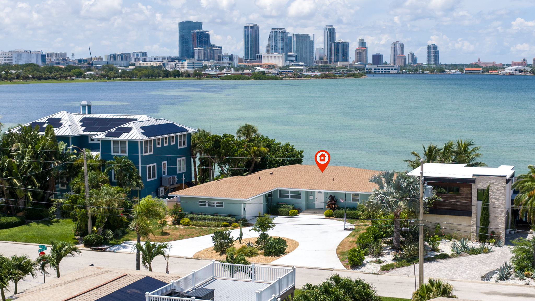 Tropical Shores waterfront home Tampa Bay views