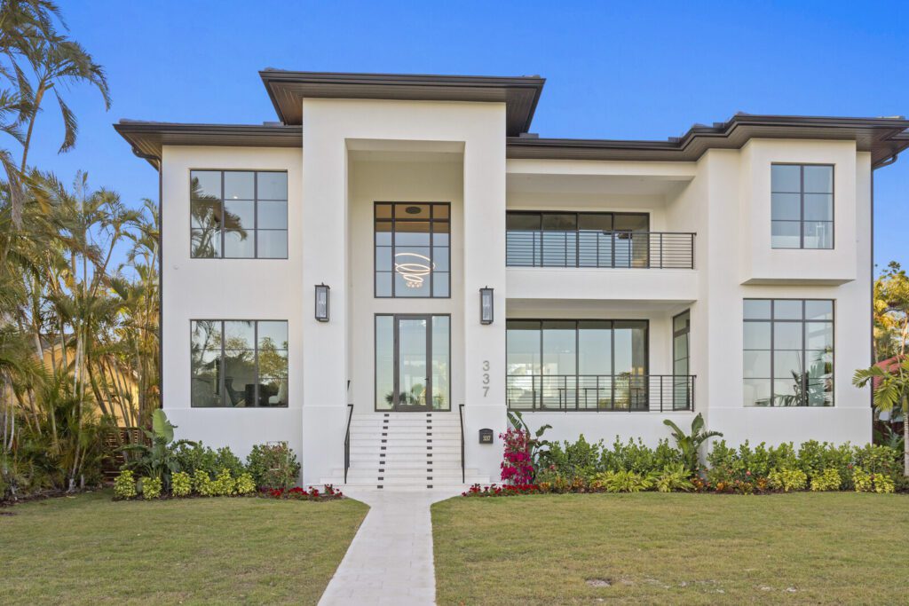 Coffee Pot Drive waterfront luxury home St Petersburg exterior