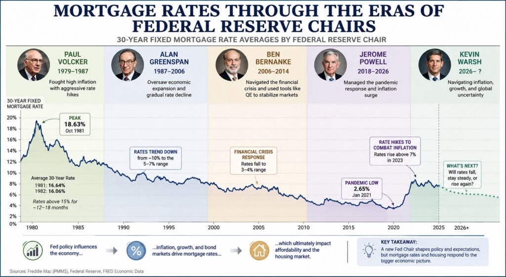 mortgage interest rates and federal reserve chairs